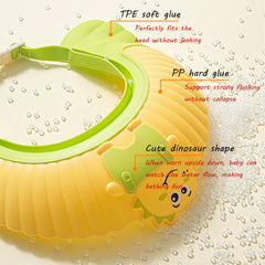 TinyGuardian baby shower capshield adjustable strap closeup for easy size tuning.