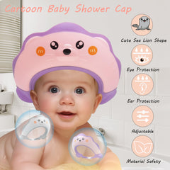 TinyGuardian sea lion shower visor side angle shields ears during bath