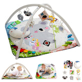 TINYHARBO Baby Play Gym center area encourages reaching and rolling play.