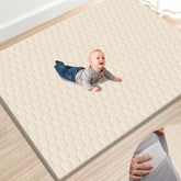 TINYHARBO Premium Foam Baby Play Mat with removable cover offers easy cleanup.