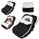 TinyPalsa Winter Baby Carseat Cover waterproof shell shields against rain and snow.