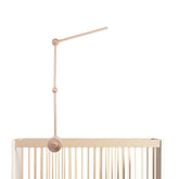 TinyWiz Baby Crib Mobile Arm base attachment provides secure mobile mounting on crib rails.