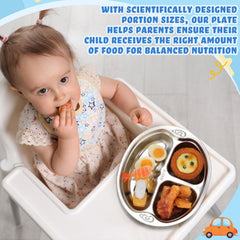 Tioncy stackable kid plates save kitchen space during quick meals