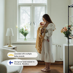 TISU nursing cover baby privacy scene shows discreet feeding in public