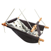Tislly baby swing with 5-point safety belt for secure seating