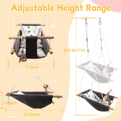 Removable cotton pad on Tislly swing for easy cleaning