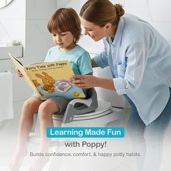 TIVONEL soft cushion seat boosts comfort and focus during potty time.