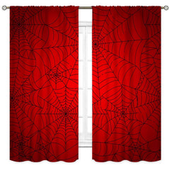 TKUYO spider curtains add color and privacy to the kids room design.
