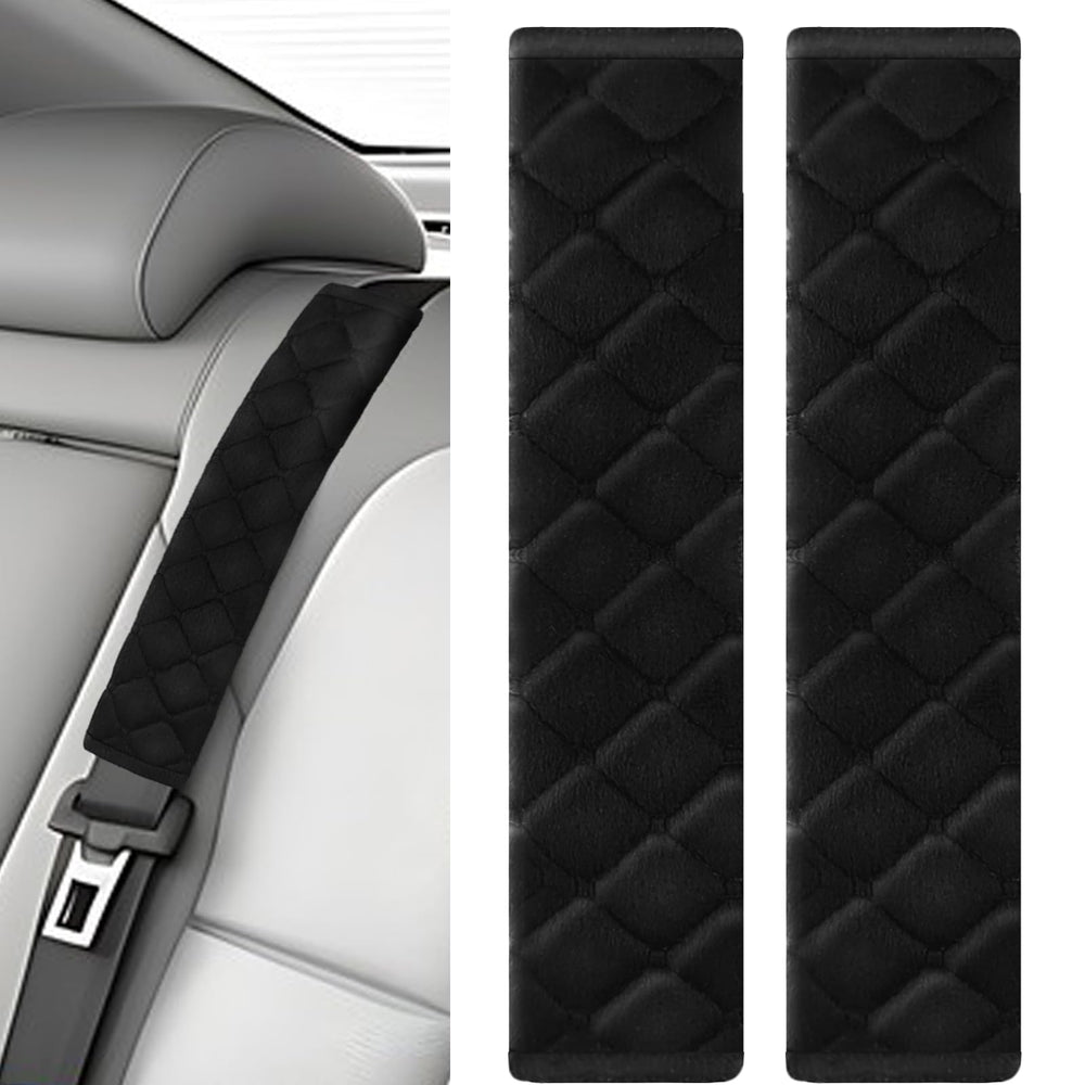 TKYZMS car seat belt padding front view reduces shoulder friction for a comfortable ride