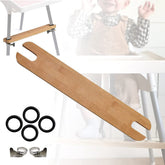 TLBB high chair footrest beside IKEA Antilop showing compatibility for stable feeding.