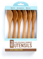 TO GO WARE kids bamboo utensils spoons for kid-friendly meals on the go