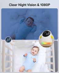 TOAIOHO baby monitor motion and sound detection notifies you instantly.