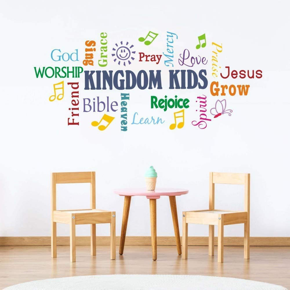 TOARTi Colorful Quote Wall Decal on the door promotes daily positivity and classroom focus.