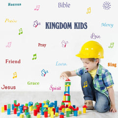 TOARTi Colorful Quote Wall Decal for kids room encourages positive thinking and mindful moments.