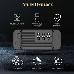 TOASAM lock setup shows customizable password in action