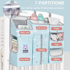 TOCKONIMN diaper caddy includes wet-dry bags for portable organization.