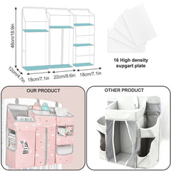 TOCKONIMN diaper caddy with wet/dry bags for easy carry on outings.