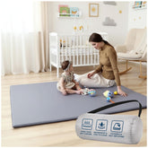 Todale Baby Play Mat folded compact for travel and storage.