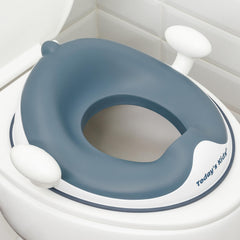 Todays Kids anti-slip toilet seat with soft cushion offers comfy toddler potty sessions