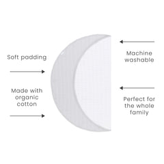 Toddlekind Organic Cotton Reversible Play Mat Stone Stripes Gray on the floor for cozy family play.