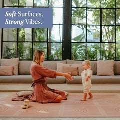 Toddlekind Playmat six tiles 4x6ft-pack demonstrates flexible layout options for room design.