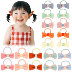 TODDER 20-pcs baby hair bows close-up for quick daily styling