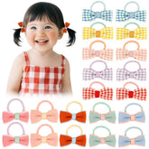 TODDER baby hair ties bows 1.5-inch set for neat hairstyles