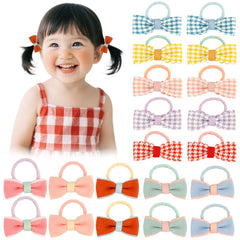 TODDER baby hair ties bows 1.5-inch set for neat hairstyles
