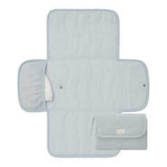 Toddlekind Mini Maven travel clutch blue offers portable changing surface for on-the-go diaper changes