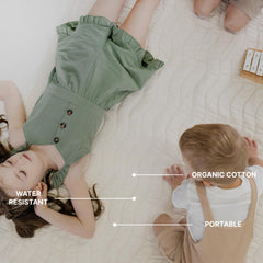 Toddlekind premium playmat spacious size accommodates up to six people for family time.