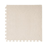 Toddlekind Playmat tiles connected in cream provide a soft, safe surface for crawling.