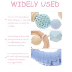 Toddmomy teething rings sensory toy provides visual stimulation in nursery