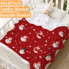 Todeyya Christmas Snowman blanket folded for storage emphasizes compact warmth.