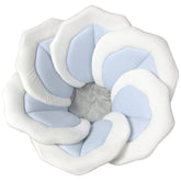 TOFOAN Baby Bath Pad blue full view shows snug infant support during bath