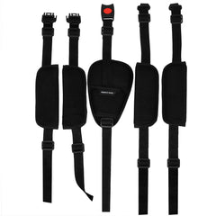 Together-life universal-5-point-harness-conversion demonstrates easy switch to 3-point.