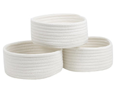Togous small basket closeup shows natural cotton rope for tidy storage.