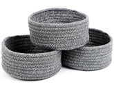 Togous small basket set on grey outer, ideal for tidy storage and decor.