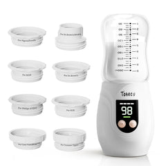 Tohecu travel bottle warmer with glass bottle included for safe on-the-go feeding