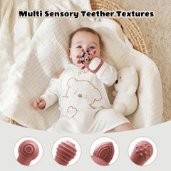 TOHIBEE teething mitten adjustable wristband ensures secure fit for tiny hands
