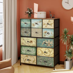 Tohomeor drawer fabric-pattern closeup highlights breathable storage drawers.