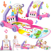 Toidgy 4-in-1 baby gym play mat lights engage baby's senses and curiosity.