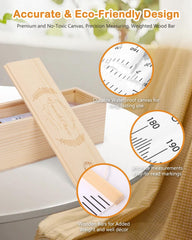 Toind height chart rolled for compact storage and travel-friendly use.