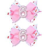 TOKUFAGU ice cream birthday bow pink for party photos and outfits