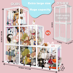 Toliyy stuffed animal storage zoo, assembly instructions enable quick setup.