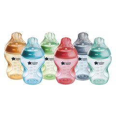 Tommee Tippee Natural Start bottle with slow-flow nipple supports comfortable feeding.