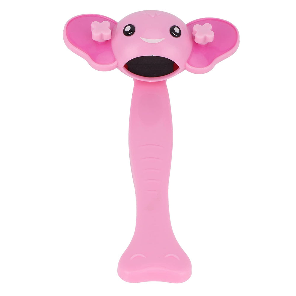 Tomotato faucet extender pink elephant on faucet shows kid-friendly reach for easier handwashing.