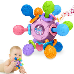Tonberless baby teether 360-rotation design eases teething discomfort