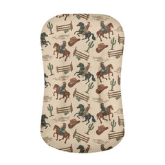 Tongluoye Western Cowboy Horse lounger cover in brown keeps baby comfy during naps