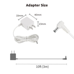Tonton white adapter plug emphasizes clean, unobtrusive cable management around the DXR8.
