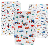 Tontukatu bassinet sheet 3-pack package shows easy care bedding for busy parents.